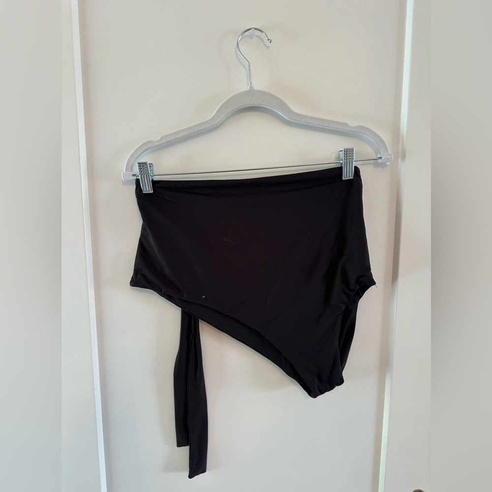 Black off the shoulder top